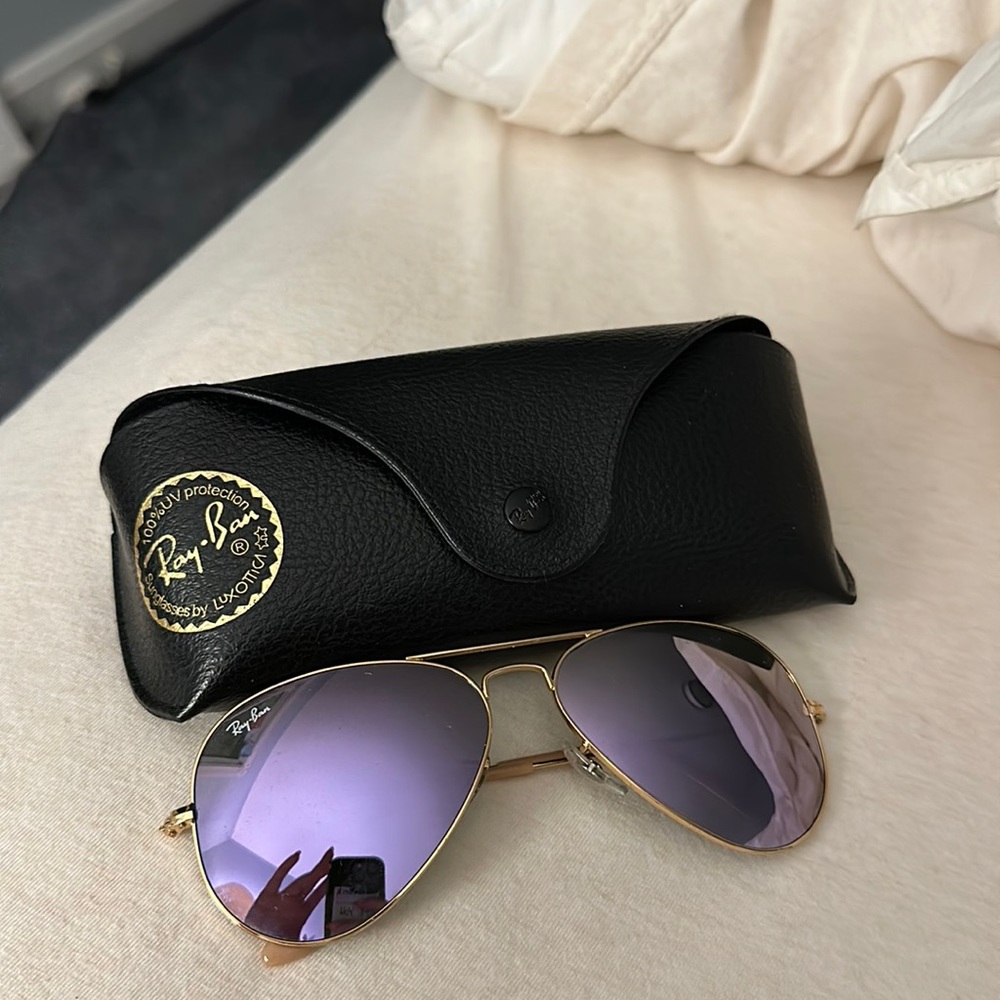 COPY - RAYBAN - Women Purple Aviators